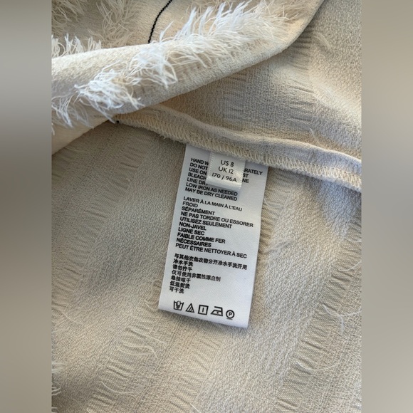 Maeve by Anthropologie Quinn Striped & Fringe Tank Top, Size 8 - Picture 12 of 16